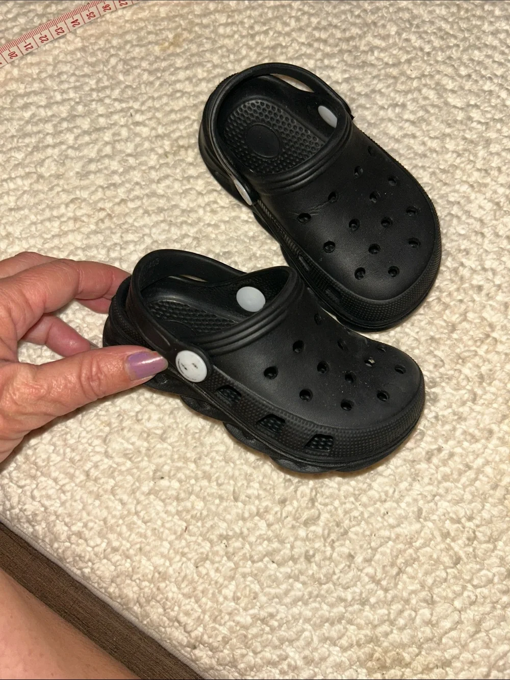 CROCS Kids Black Classic Clog Sandals